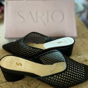 Franko Sarto Visa Heeled Mule - Black
